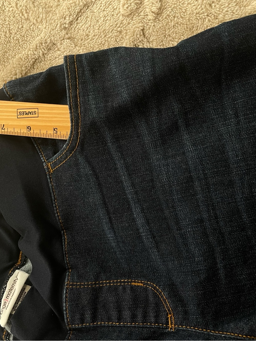 Liz Lange for Target Dark Blue Flare Maternity Jeans Sz 8 Casual - Picture 7 of 11